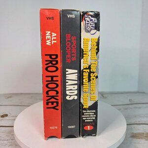 All New Pro Hockey Sports Bloopers Awards & Full Access Vol. 1 VHS Lot